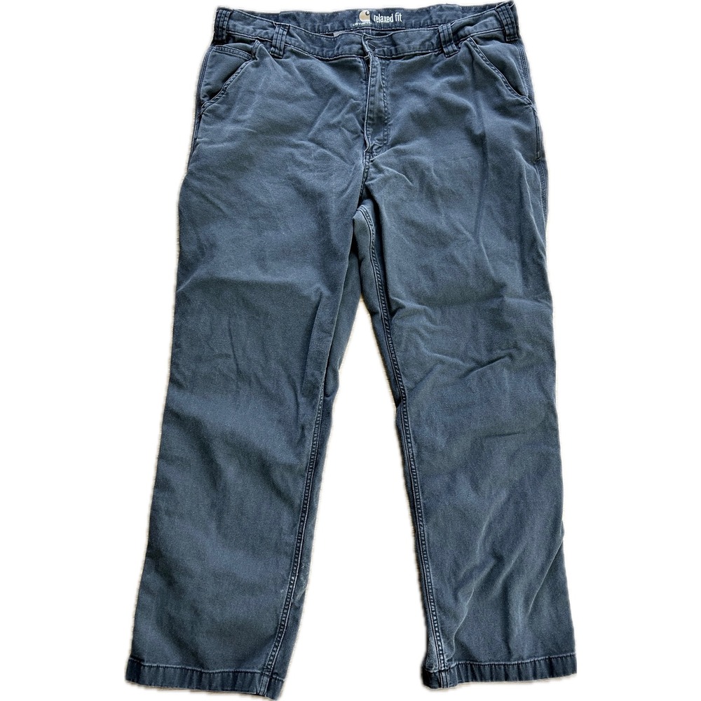 Carhartt Mens Relaxed Fit Canvas Work Pants Charcoal Gray 40x30 Utility 102291